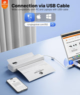 Impresora Portátil Inalámbrica Térmica Ronga F82 De 300 Dpi - 110V