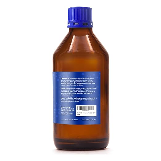 GARACHEM DMSO 99,9% Pureza – Dimetilsulfóxido Líquido – 500 ml