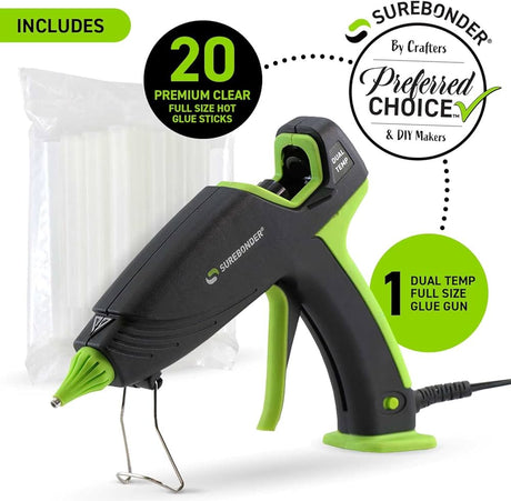 Pistola de Silicona Surebonder Ultra Dual Temp Full Size 120V