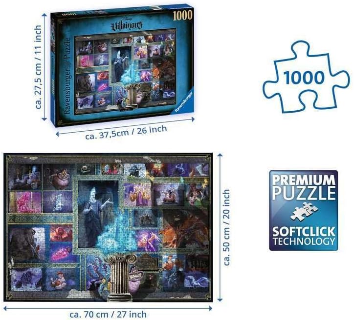 Ravensburger Disney Villainous: Hades - Rompecabezas de 1000 piezas para adultos