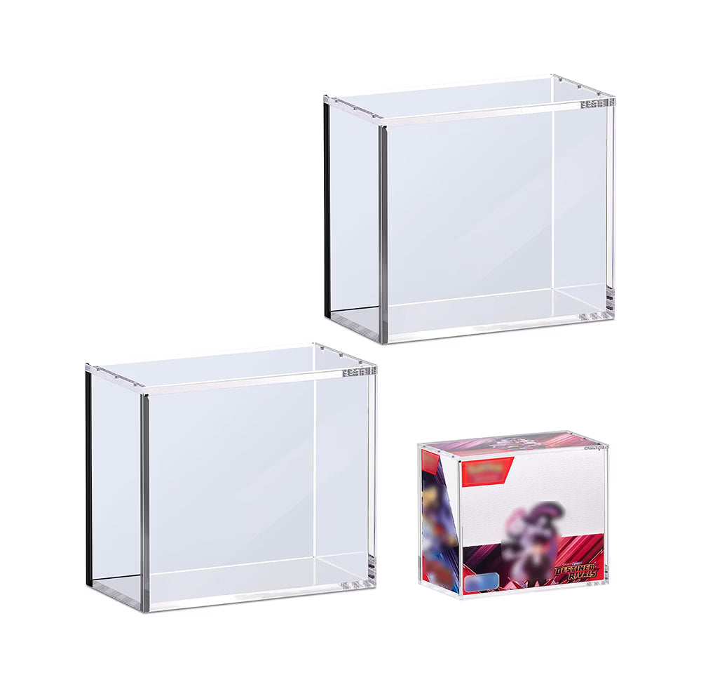 Kisbox Pack 2 Protectores Acrílicos para Booster Box Pokémon 5 mm