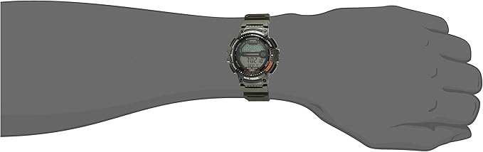 Casio Reloj de cuarzo con temporizador de pesca con correa de resina 3485