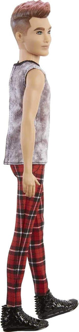 Barbie Fashionistas Muñeca de Moda MBarbie Ken Fashionistas #176 GVY29 Muñeco con Pantalón a Cuadros y Botas Negrasattel – Muñeca Fashionista