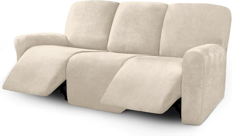 Funda para Sofá Reclinable ULTICOR Terciopelo 8 Piezas para Sofá de 3 Cuerpos