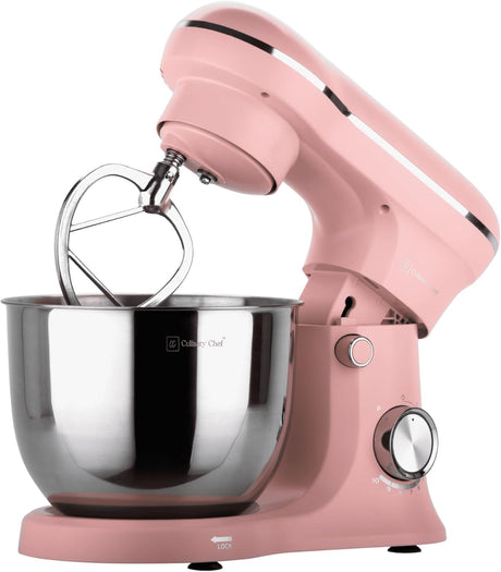 Batidora de pie retro de 4.5 L rosa 120V