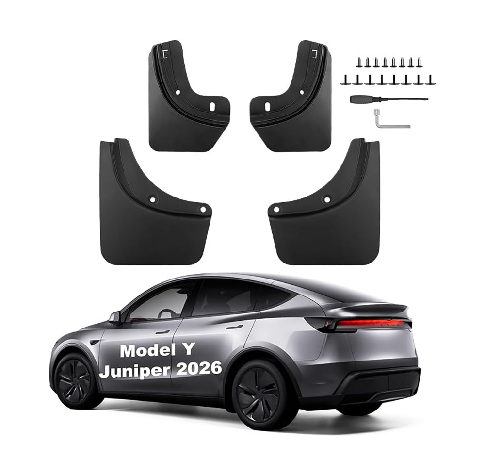 Guardabarros SIGLIN para Tesla Model Y Juniper 2025-2026 – Set 4 Piezas