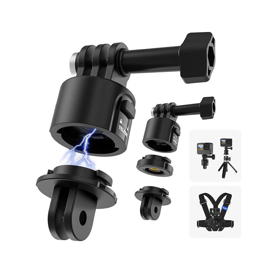TELESIN Base de adaptador de montaje para accesorios GoPro