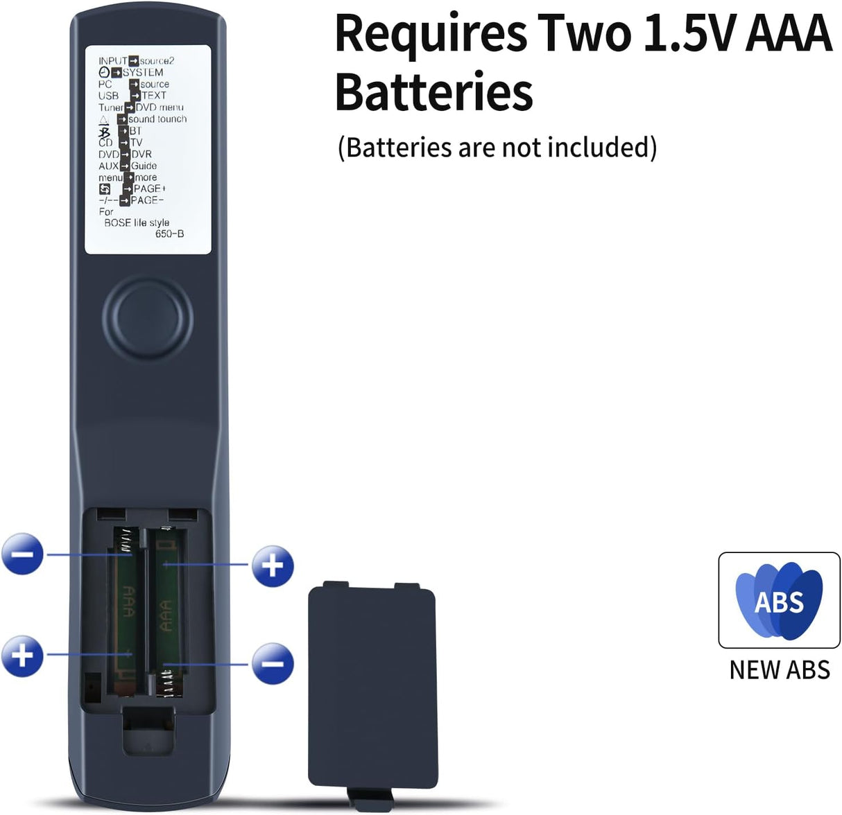 PZL Control Remoto de Reemplazo para Bose Lifestyle 650 / 600 / 550 – 743877-0010