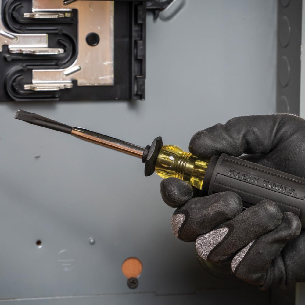 Klein Tools 85153K Set de Destornilladores Planos con Sujeción de Tornillos – 2 Piezas