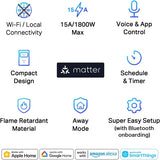 Enchufe Inteligente TP-Link Tapo P125M WiFi Matter 15A | Pack de 3