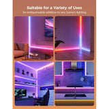 Govee Neon Rope Light for Wall Lining 5 Metros | Tira LED RGBIC Inteligente para Muros, Techos y Esquinas