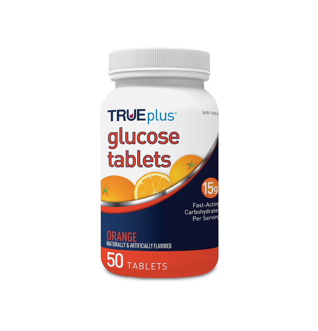 Tabletas de glucosa TRUEplus®, naranja - 50ct