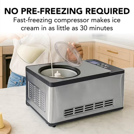 Whynter Máquina para Hacer Helados de 2 litros 110V