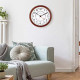 Reloj de Pared Bulova Daily C4804 | Calendario Semanal | Movimiento Silencioso