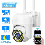 2NLF® Cámara de Seguridad 1080P HD Wifi 38LED con Alarma Blanco