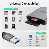 Lector de Tarjetas de Memoria Acer USB-A 3.0 Doble Ranura de Aluminio