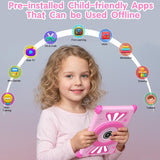 Tablet Infantil Ascrecem Kids de 7” Android 15, 6 GB RAM, 32 GB ROM, Rosa