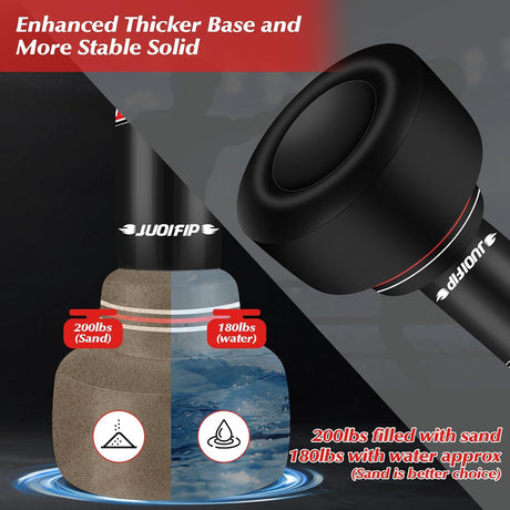 Saco de boxeo independiente con guantes de boxeo y bomba de aire eléctrica de 70 pulgadas