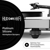 Hudson Hi-Fi Platinum Silicone Hemisphere 1" – Patas Aislantes Antivibración Pack de 4