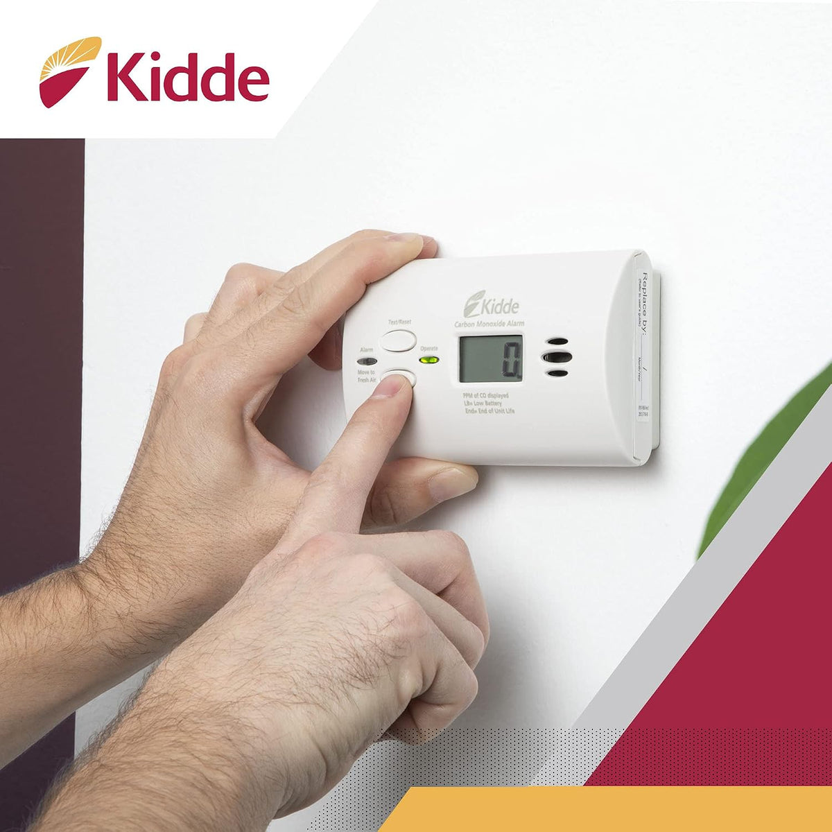 Detector de Monóxido de Carbono Kidde con Pantalla Digital – KN-COPP-B