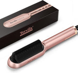 Terviiix Frizz Buster Ionic – Cepillo Alisador de Cabello Rose Gold Dual Voltage