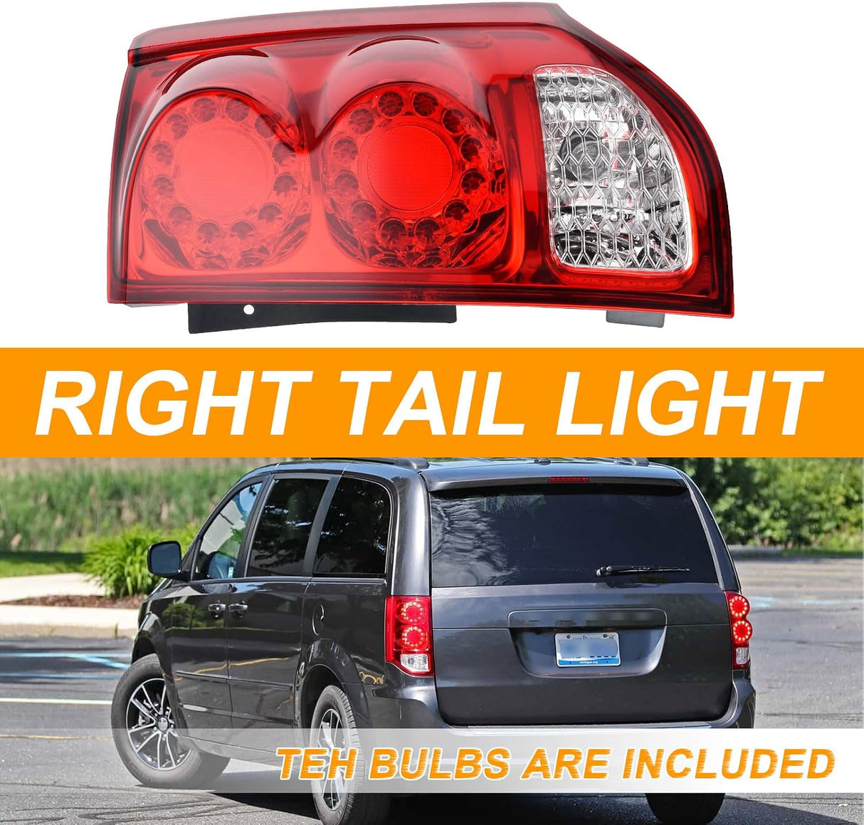 Foco Trasero Izquierdo Nakuuly para Dodge Grand Caravan 2011–2020 – LED y Halógeno