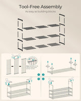 Organizador de Zapatos SONGMICS de 10 Niveles Negro ULSA011B01