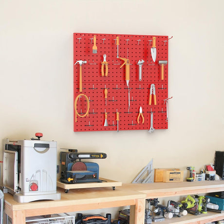 Organizador de Pared TORACK Pegboard Metálico 70 Piezas para Herramientas