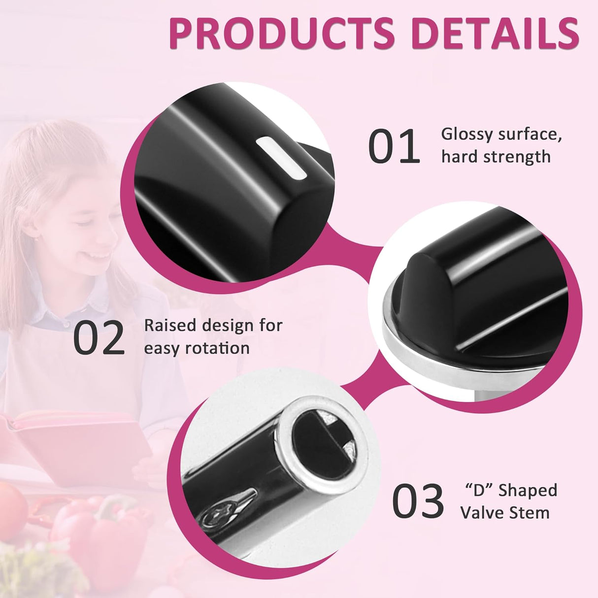 Kit Perillas de repuesto compatibles cocinas BOSCH