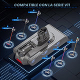 Batería Becleanlife 8000 mAh para Dyson V11/V15 Click-in 25,2 V – Compatible 970425-01