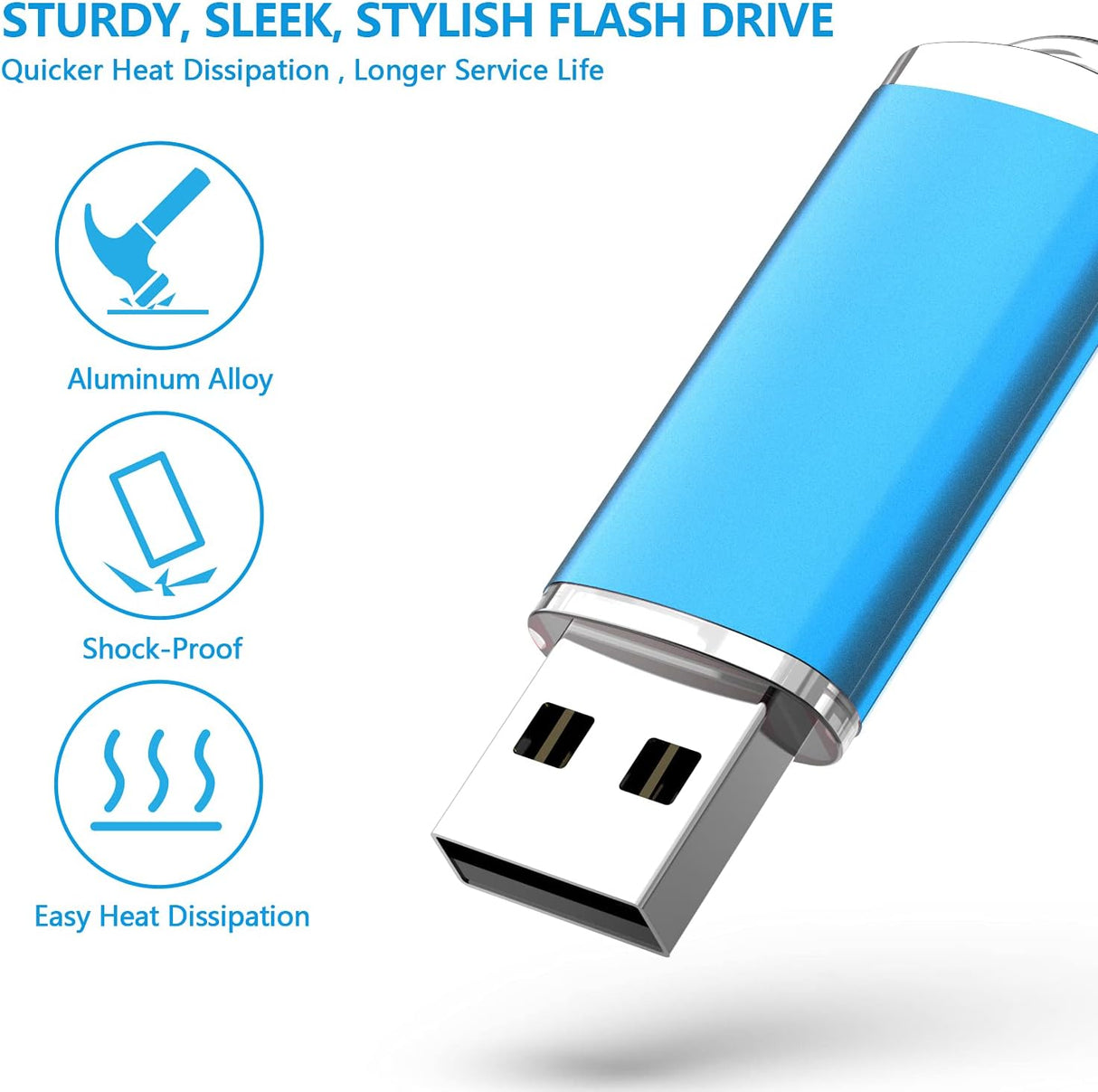 KOOTION Unidad flash de 32 GB, paquete de 10 unidades USB 2.0