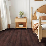 Dureidos Piso Vinílico Autoadhesivo Tipo Madera Café Oscuro – Pack 2 Rollos 2,1 m²