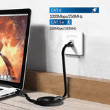 Cable Ethernet de 25 m, cable de red Cat 6