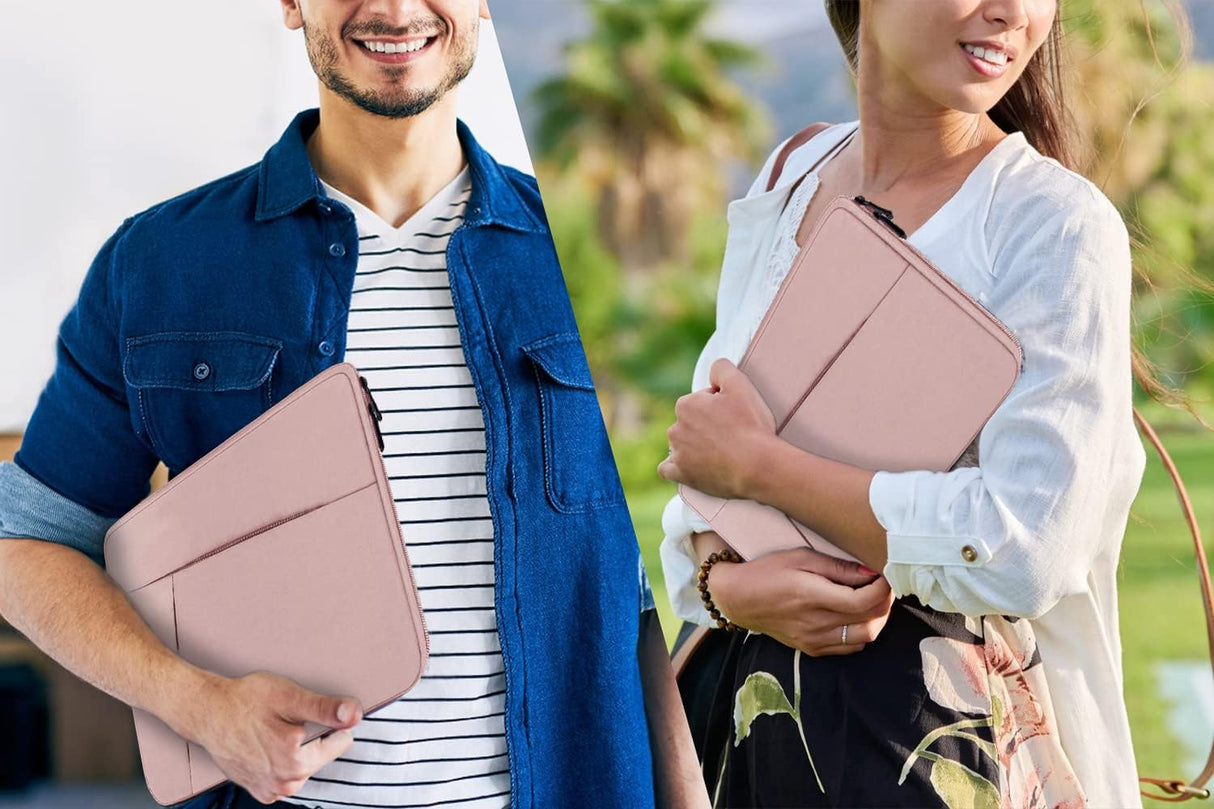 Funda para portátil de 15,6 pulgadas portátil, rosa.