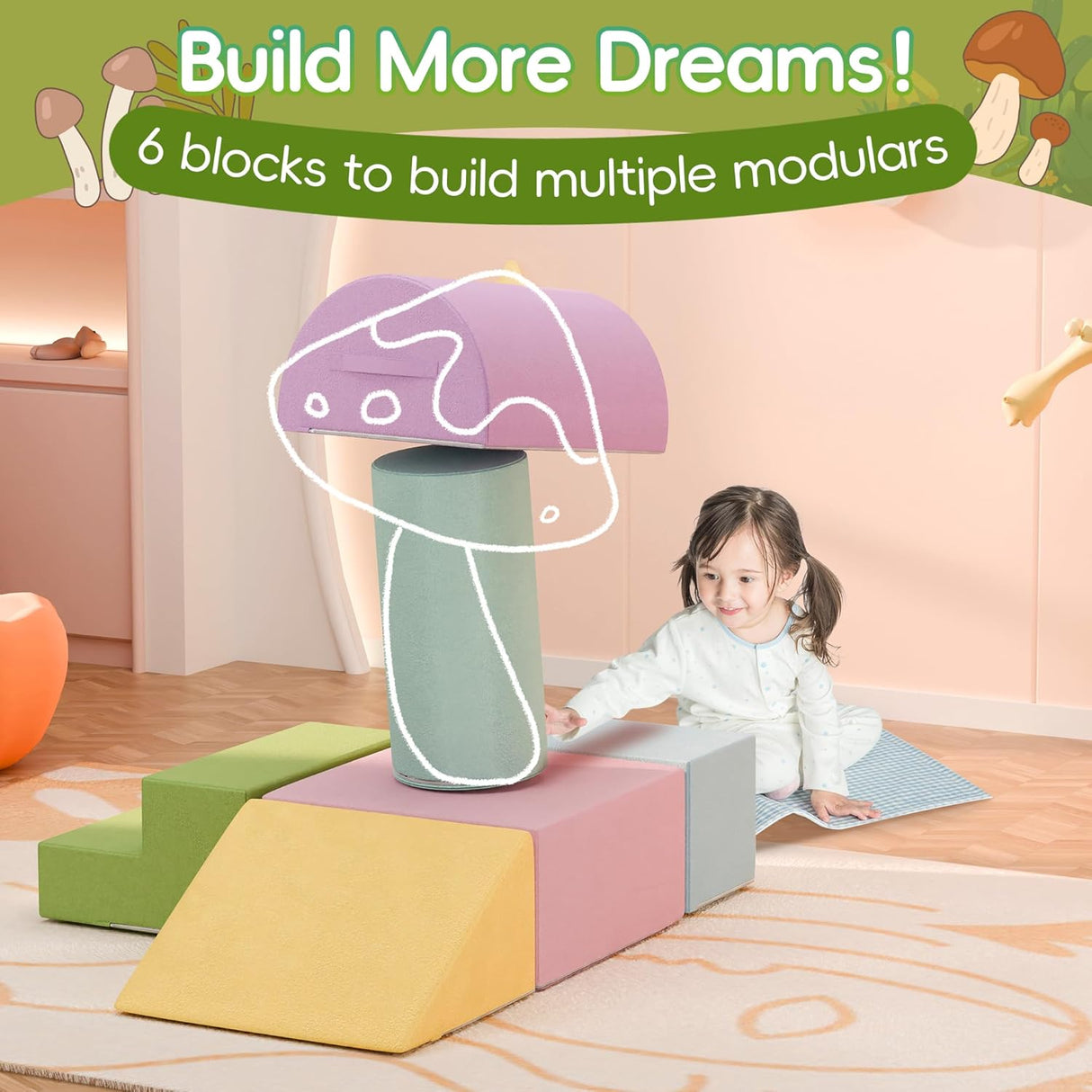 TOLEAD Bloques grandes de escalada para bebés