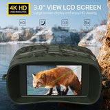Binoculares de visión nocturna infrarroja 4K con batería recargable