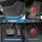 Alfombrillas de Piso Premium Pedigree 3D TPE para Tesla Model Y Juniper 2025-2026 | Juego de 3 Piezas | Protección Todo Clima