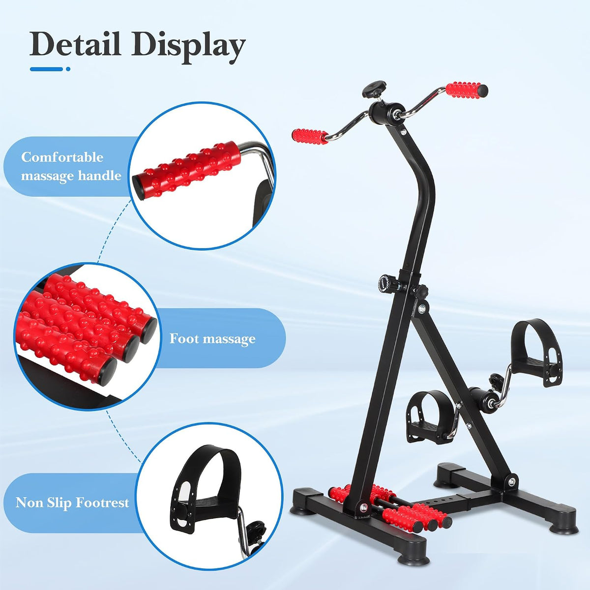 NIdreamCE Pedaleador Ajustable para Brazos y Piernas – Ejercicio y Rehabilitación