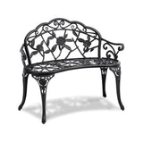 Banco de Jardín VEVOR XG1002 de Metal 98,7 cm – 3 Personas