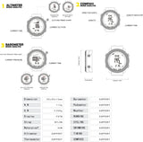 Relojes tácticos deportivos North Edge Apache para hombres