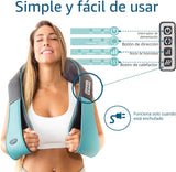 InvoSpa JC-668 Masajeador Shiatsu de Cuello y Espalda con Calor
