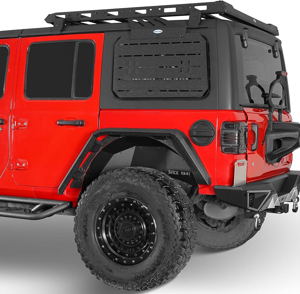 Revestimiento interior del guardabarros trasero Hooke Road para Jeep Wrangler JL 2018-2025