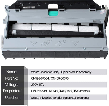 Conjunto Módulo Dúplex HP CN598-67004 CN459-60375 para Impresoras Officejet Pro y PageWide