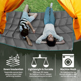 Manta Outdoor Acolchada para Camping | Impermeable | Ultraliviana | Green Mountain