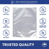 Bolsas Mylar Wallaby 1 Pint | Pack de 50 | 10 Mil | Sellado Térmico | Plata