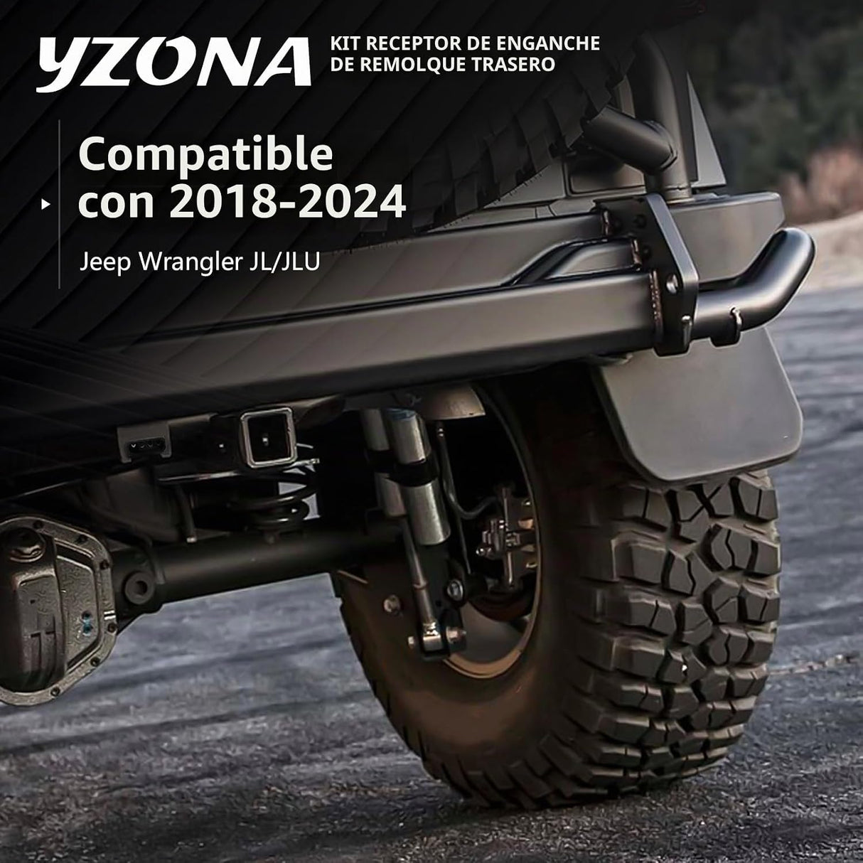 Enganche de Remolque YZONA 2" para Jeep Wrangler JL/JLU 2018-2026