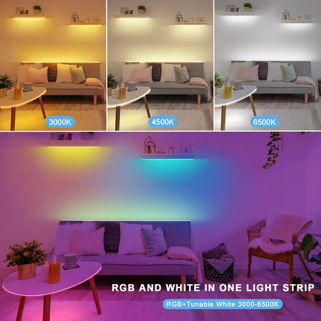 Tatazone Tiras de luces LED RGBWW con Bluetooth