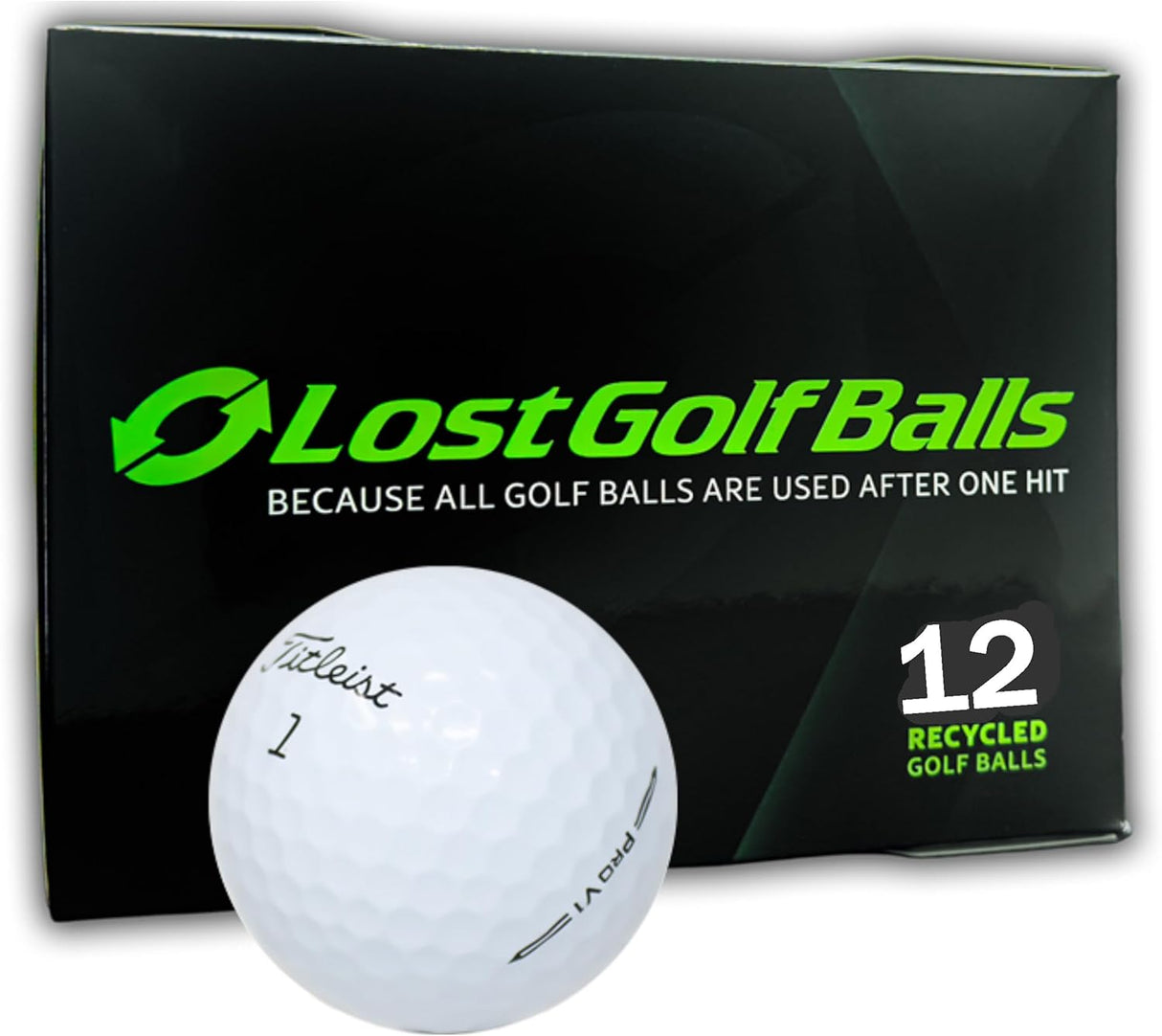 LostGolfBalls - 12 pelotas de golf Titleist Pro V1