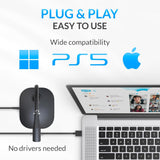 KLIM Talk - Micrófono de escritorio USB para computadora