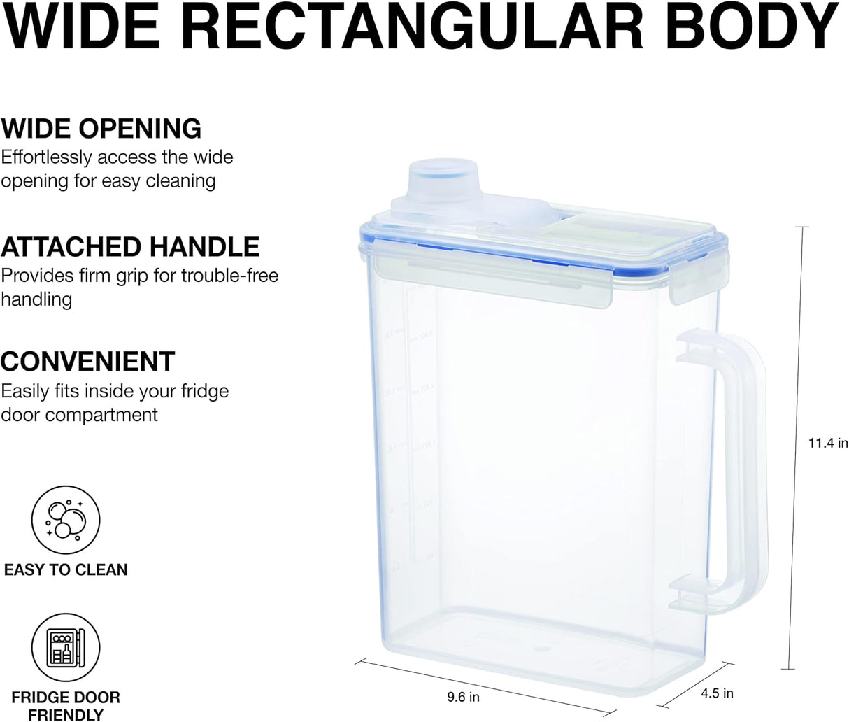Jarra de agua para puerta de nevera color transparente